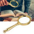 thumbnail image 4 of Handheld Sturdy Magnifying Glass, Watch Repairing Magnifier, For Antiques Stamps Golden, 4 of 8