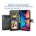 thumbnail image 4 of Wallet Card Case for Samsung Galaxy A53 5G PU Leather Wallet Case Cover [Stand Feature] with Wrist Strap and [6-Slots] ID&Credit Cards Pocket for Samsung Galaxy A53 5G, Black, 4 of 5