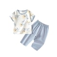 thumbnail image 3 of Ropa fina de verano para bebés, hecha de poliéster, para hombres y mujeres, para recién nacidos, con aire acondicionado, pijama de manga corta y cuello redondo., 3 of 6