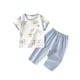 thumbnail image 3 of Ropa fina de verano para bebés, hecha de poliéster, para hombres y mujeres, para recién nacidos, con aire acondicionado, pijama de manga corta y cuello redondo., 3 of 6