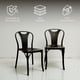 thumbnail image 3 of Ilios Innova | Set de 4 Sillas Bitsrot de Polipropileno Negro, Diseño Minimalista con Acabado Textura Madera, Sillas Apilables para Comedor, Jardín, Restaurante o Cafetería, Resistentes y Ergonómicas, 3 of 9