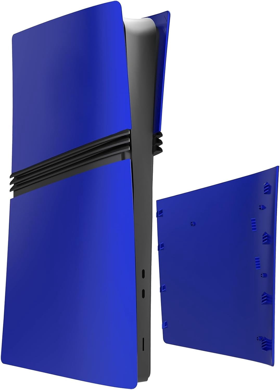 Digital Edition Cover Plates for PS5 Pro Console, Shell Panels Compatible with PlayStation 5 Pro Accessories Protective Replacement Faceplate (Blue)