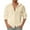 Beige, variant on Toimothcn Polo Shirts For Men Spring Button Hooded Long Sleeve Jacket Jacquard Solid Color Shirt Lightweight Soft Tee Tops Suitable For Dailywear
