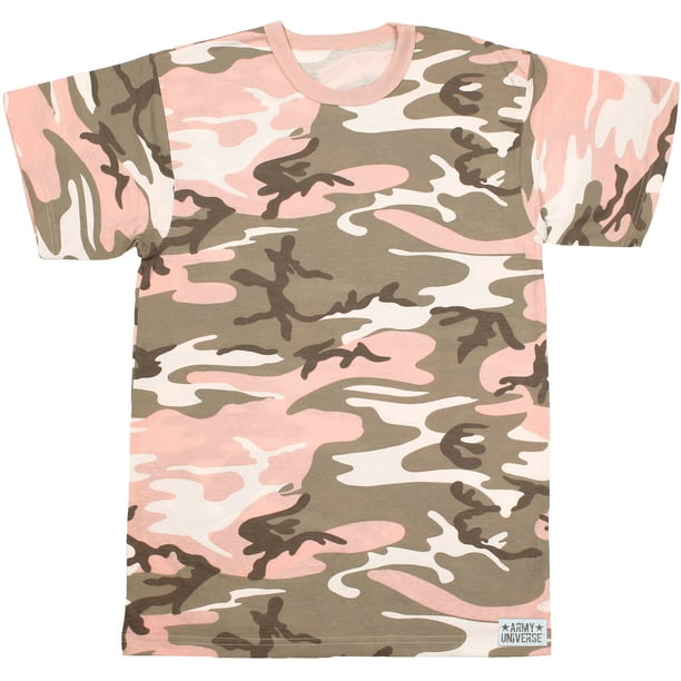 Subdued Pink Camouflage Short T-Shirt ARMY UNIVERSE Pin - Size (33"-37") - Walmart.com