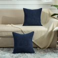 thumbnail image 2 of Soft Corduroy Corn Kernel Pillowcase 20*20 Inches Smoky Blue, 2 of 5