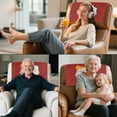 thumbnail image 7 of SCRAWLGOD Christmas Santa Claus Print Red 1 Pcs Headrest Protectors for Recliners Sofa Headrest Covers Non Slip Couch Headrest Cover for Furniture,Living Room,Office Chair 17x27 in, 7 of 7