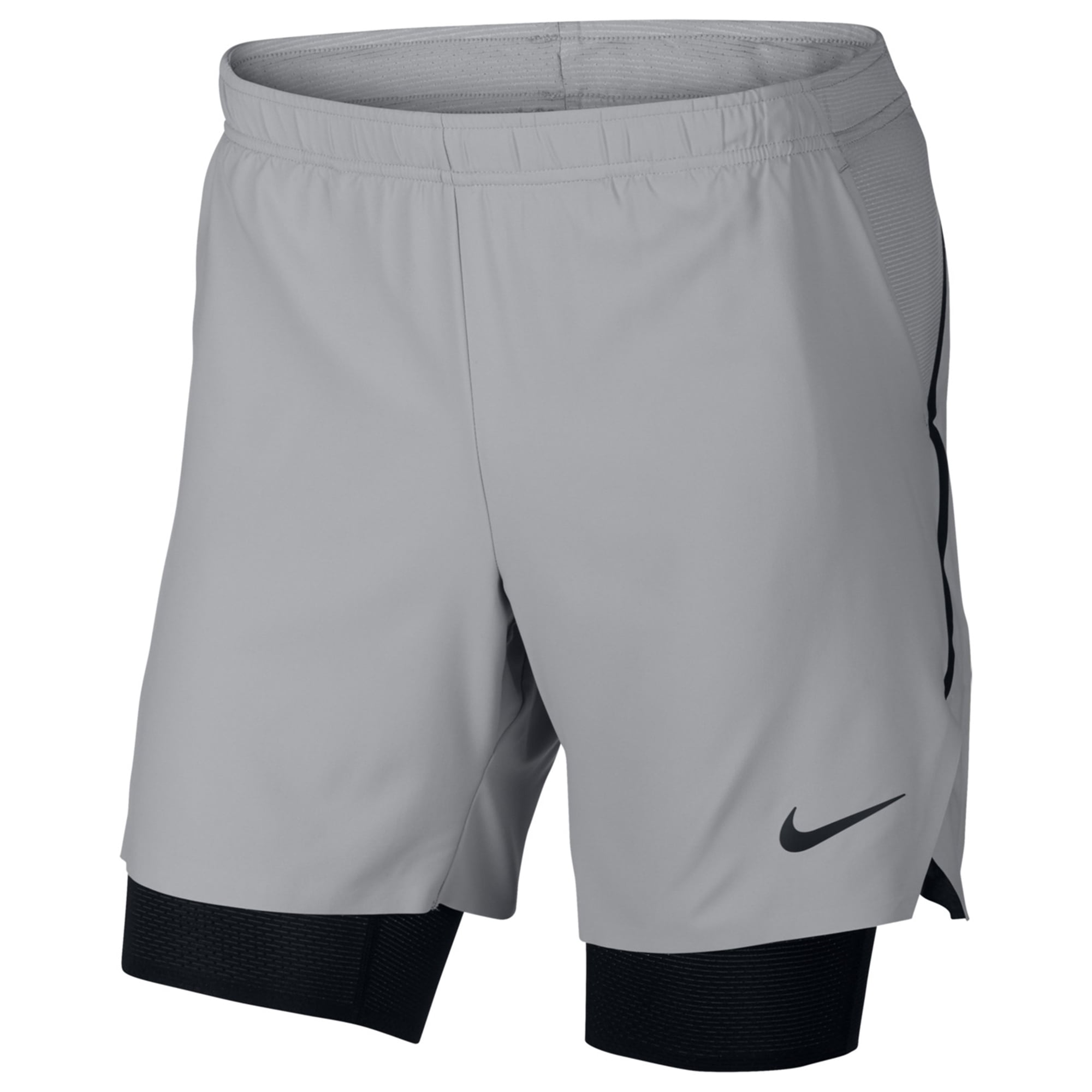Nike Nike Mens Court Flex Athletic Workout Shorts, Grey, XXLarge