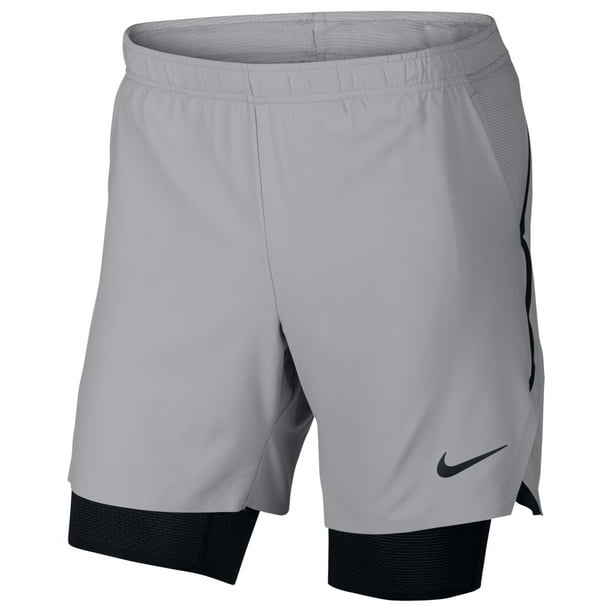 Nike - Nike Mens Court Flex Athletic Workout Shorts, Grey, XX-Large ...