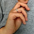 thumbnail image 5 of 81stgeneration Plain Band 3 mm 925 Sterling Silver Ring - Classic Wedding Ring - Engagement Ring - Simple Promise Ring - Solid SIlver Men's Rings - Minimalist Stacking Rings for Teen Girls, 5 of 5