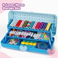 thumbnail image 2 of Kit para hacer pulseras de la amistad Cmiolacuna con caja de 3 capas para edades de 8 a 12 años, 2 of 7