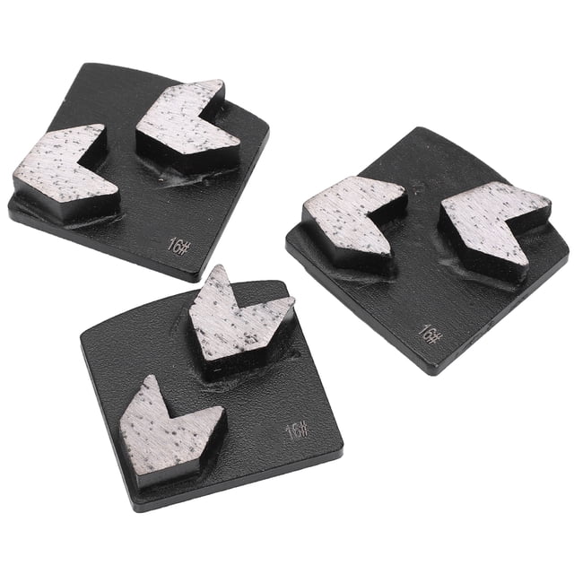 Bloque de molienda de Diamante Jadeshay, 3 piezas, accesorio de amoladora, Diente de flecha de cola de milano, Número de grano: 16, cantidad: 3 uds, Color: Negro