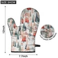 thumbnail image 6 of Cute Oven Mitts,Christmas Tree and House Pattern Oven Mitt 2-Pack Set,Kitchen Gloves for Oven,Heat Resistant Oven Mitts 7.7"x12", 6 of 7