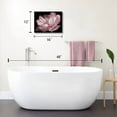 thumbnail image 2 of Pink Bathroom Decor - Bathroom Decor Wall Art Pink Wall Decor Black And White Decor Plant Wall Decor Pink Bedroom Decor Bathroom Pictures Black And White Wall Art Bathroom Decor Stretched 12x16inch, 2 of 6
