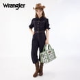 thumbnail image 5 of Wrangler Duffel Bag for Women Large Travel Weekender Bag Floral Flower Design, Green, 5 of 6