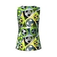 thumbnail image 5 of Picia Football Doodle Pattern Women's Workout Tank Top,Breathable Activewear,Slim Fit Athletic Top,Versatile Workout Moisture-wicking top-Small, 5 of 9