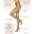 thumbnail image 3 of Melas Women's Matte Micro Control Top Pantyhose 10 Denier - Womens - Female, 3 of 8