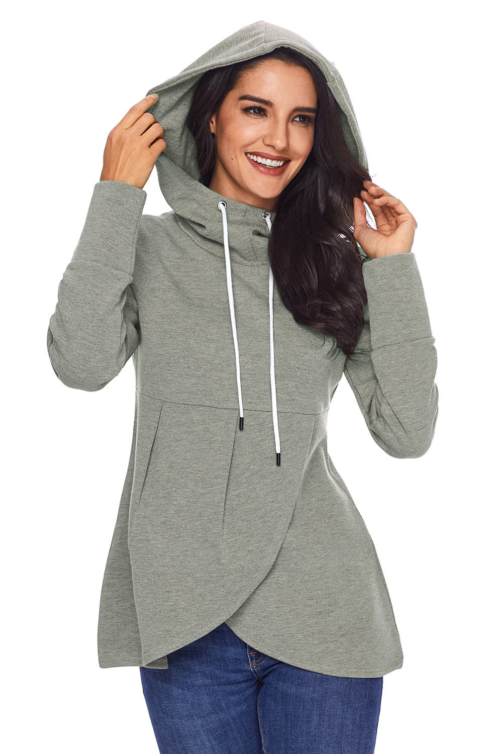 asymmetric hoodie women's