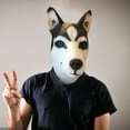 thumbnail image 2 of Gorro De Halloween Con Cabeza De Perro, Gorro Con Cabeza De Animal, Gorro De Látex*1 Unidad, 2 of 8