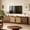 Brown, variant on Fnova 70.9" Farmhouse TV Stand for TVs up to 80", Wood Rattan Entertainment Center with Storage Shelves for Living Room Bedroom