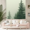 thumbnail image 3 of Idea4wall 3pcs Green Pine Trees Nursery Decor Stick Wallpaper Removable Wall Murals Large Wall Stickers for Home Decoration, 96"x72", 3 of 5