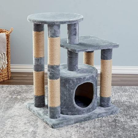 UPC: 0850016786340 | Two by Two Gala 30.5-inch Cat Tree Cat Tower Scratch Pad Perch & Playground