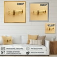 thumbnail image 4 of Designart "Bold Brass Trumpet'S Golden Call" Music Wall Art Living Room, 4 of 7