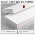 thumbnail image 2 of White Floating Shelf 12 inch, High End Solid Real Wood Small 12inch Floating Shelves for Wall Mounted, White Wooden 12 in Floating Shelves, Heavy Duty Bracket, 12 X 6.5 X 1.75 inch, Set of 2, 2 of 4
