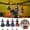 Multicolor_02, variant on FEOLGEHLY 4 Pcs Halloween Decorations Ghost Doll Hanging Ornaments, 7 Inch Small Hanging Ghosts Tree Ornaments, Farmhouse Rustic Cloth Spooky Party Hanging Pendant for Haunted House Yard Tree Car