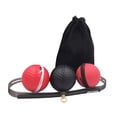 thumbnail image 2 of Diadema con pelota de boxeo Colamx para entrenamiento deportivo y agilidad 2 bolas rojas 1 bola negra, 2 of 8