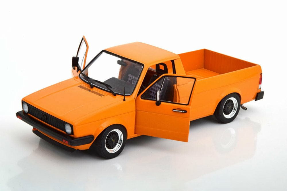 Volkswagen Caddy MK1 Pickup, Orange - Solido S1803502 - 1/18 Diecast Model Car - Walmart.com