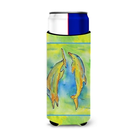 

Caroline s Treasures 8380MUK Dolphin Ultra Hugger for slim cans Slim Can multicolor