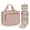 Baby Pink, variant on Hanging Toiletry Organizer for Travel - Waterproof Cosmetic Bag with Multi-Compartment, Portable Makeup Storage for Bathroom, Gym, Camping & Business Trips (Gift Idea)