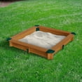 Gorilla Playsets 023017 Wooden Interlocking Sandbox 45.5 in. W x 45.