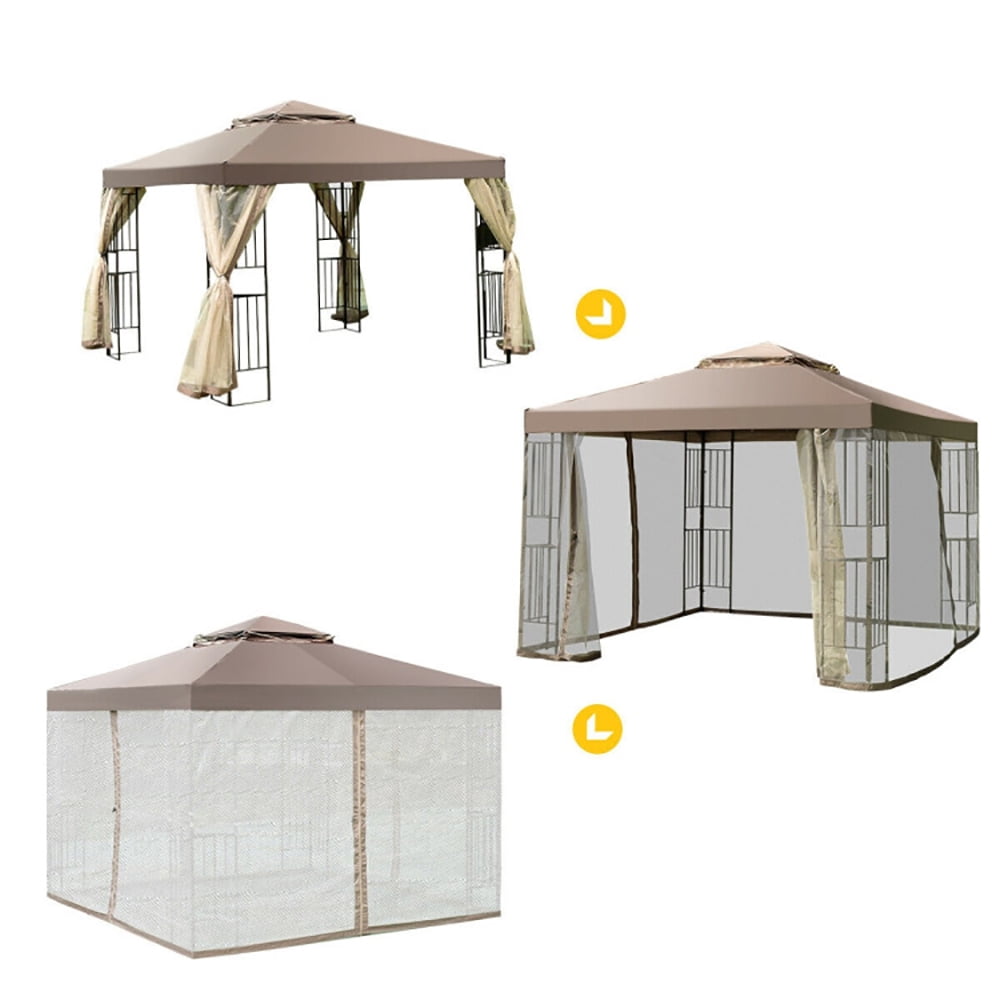 Aimee Lii 10 Feet x 10 Feet Awning Patio Screw-free Structure Canopy Tent, Backyard Canopy Gazebo Aimee Lii 10 Feet x 10 Feet Awning Patio Screw-free Structure Canopy Tent, Backyard Canopy Gazebo
