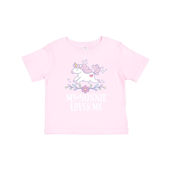 Inktastic Nonnie Loves Me Granddaughter Unicorn Girls Toddler T-Shirt