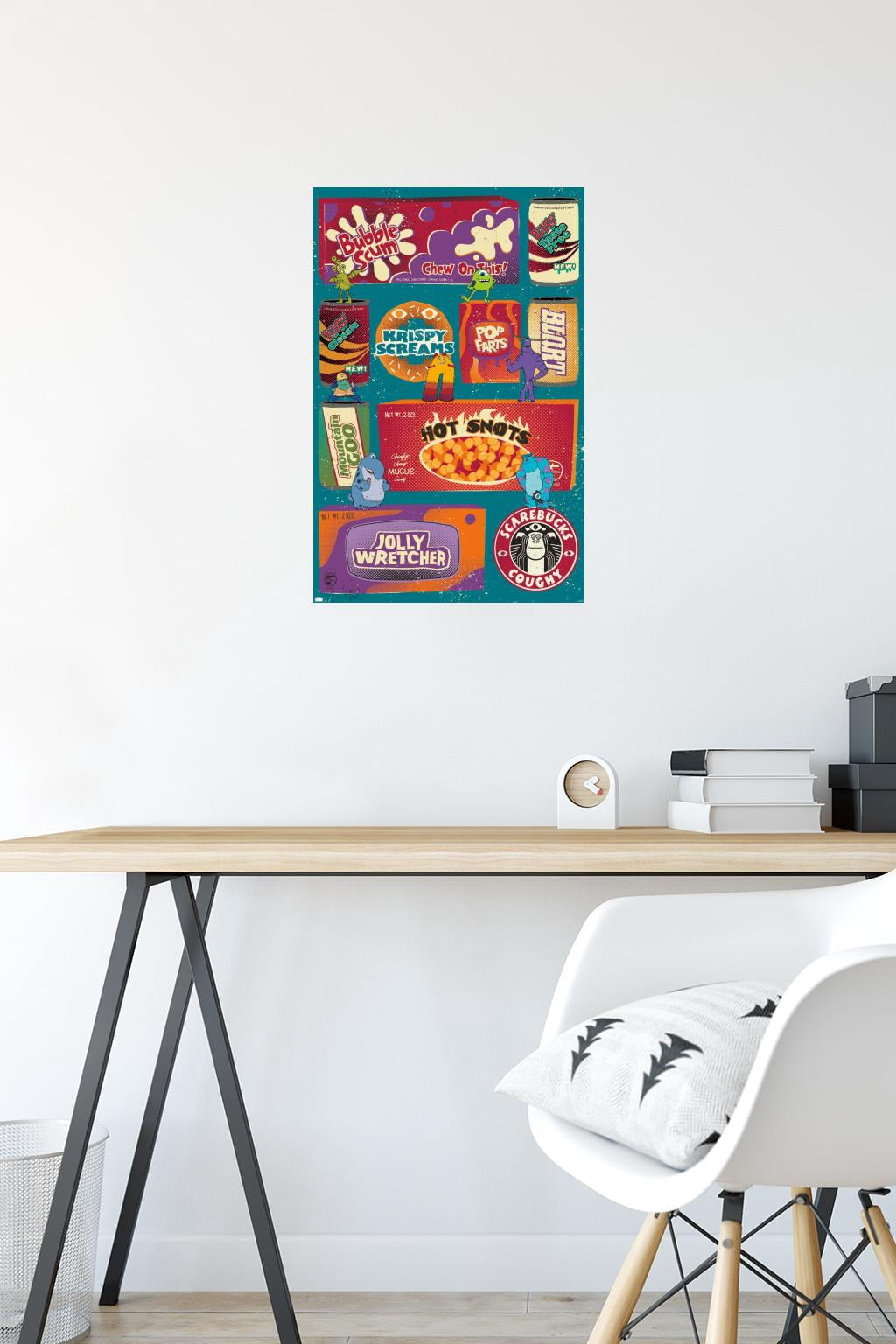 Disney Monsters at Work - Grid Wall Poster, 14.725" x 22.375"
