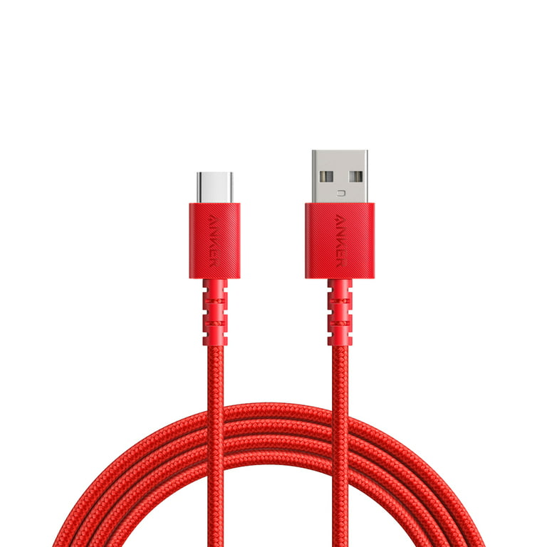 Anker PowerLine Select+ USB-C to USB 2.0 Cable (6ft), Red Walmart.com