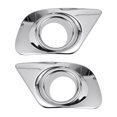 thumbnail image 1 of Moldura de cubierta de faro antiniebla Unique Bargains para Dodge Journey 2011-2018, trasero izquierdo, trasero derecho, moldura de faro antiniebla ABS, 1 par, tono plateado, 1 of 7
