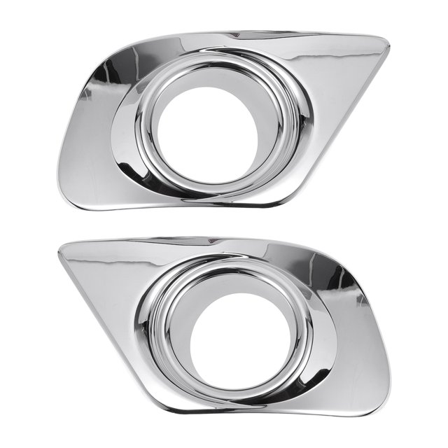 Moldura de cubierta de faro antiniebla Unique Bargains para Dodge Journey 2011-2018, trasero izquierdo, trasero derecho, moldura de faro antiniebla ABS, 1 par, tono plateado