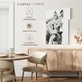 thumbnail image 5 of Elephant Stock Donkey Portrait Ii Wall Art - Vertical Canvas Wall Art - Living Room Wall Decor - Animal Canvas - White And Gray Decor By Phburchett - 26" x 39", 5 of 8