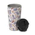 thumbnail image 2 of Uemuo cartoon mouse Print Carry Insulated Coffee Mug, Travel Mug with Hidden Handle, Insulated Coffee Flask, Leak-proof Travel Mug Insulated Mug for Office, 2 of 8