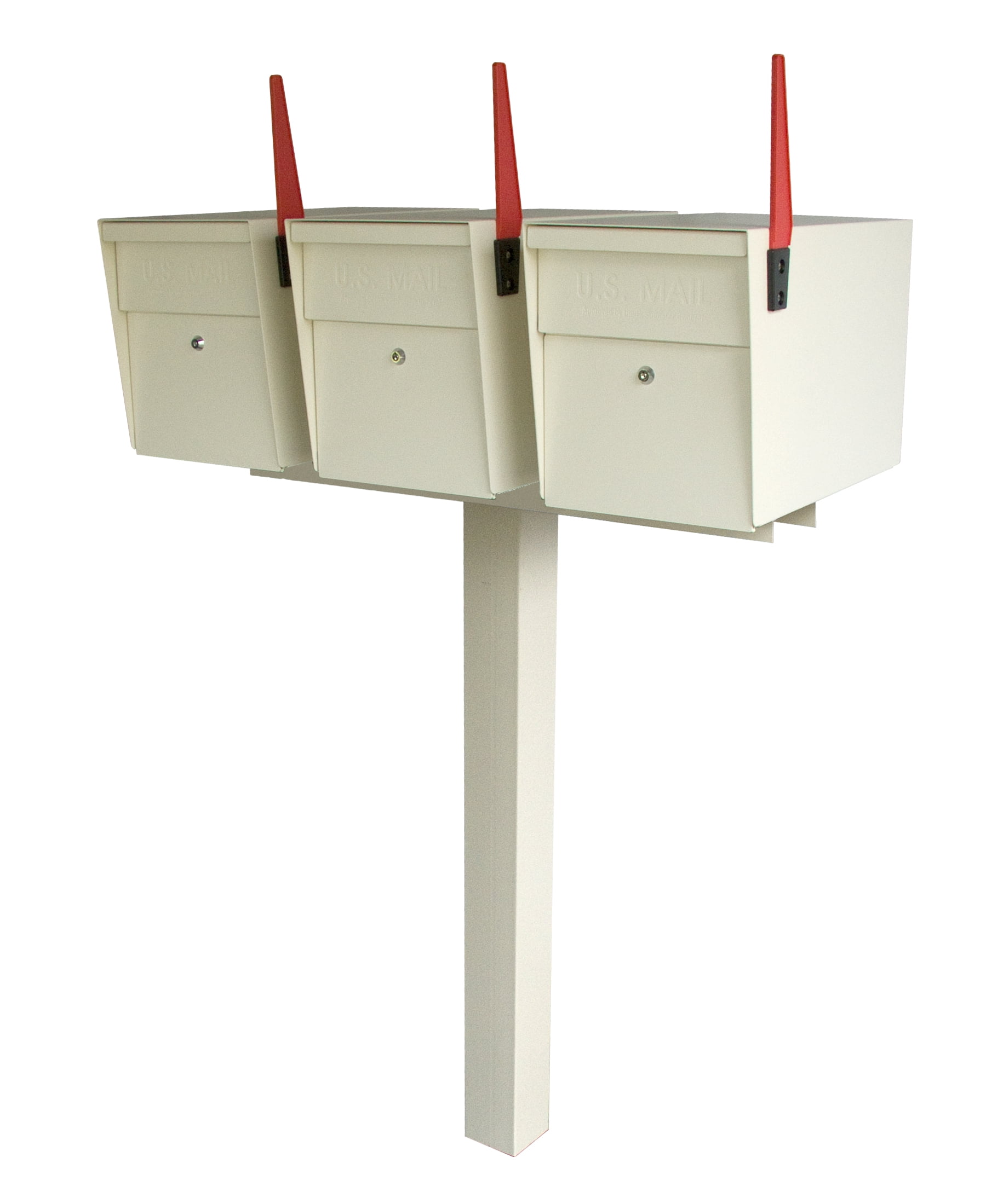 Mail Boss 3 Box Spreader Bar, Cream White