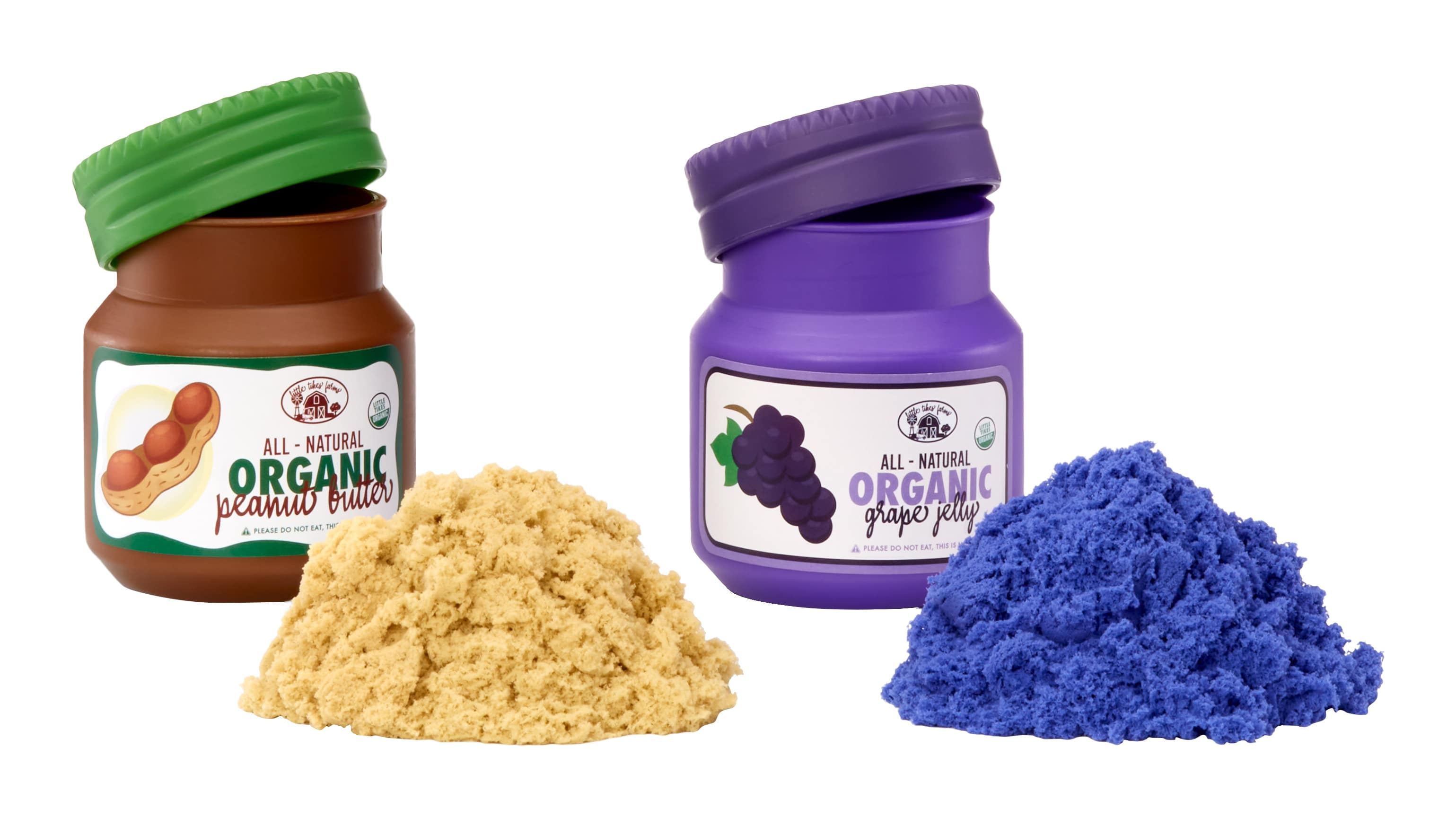 Little Tikes Creative Chef Peanut Butter & Jelly Kit with Make-It Mix Play Sand, 10 Accessories, Realistic Pretend Play Sandwich Maker, Boys, Girls, Ages 3+