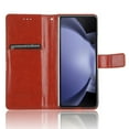thumbnail image 4 of for Samsung Galaxy Z Fold 6 Case, Galaxy Z Fold 6 Wallet Case with Card Holder Kickstand Magnetic PU Leather Flip Case Wallet for Samsung Galaxy Z Fold 6 5G, Brown, 4 of 14