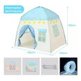 thumbnail image 2 of Casita Juego Carpa Princesa Tienda 5m Luces Azul/Blanco, 2 of 5