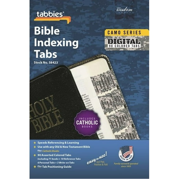 Bible Tab-Camo Series-Digital-Old & New Testament W/Catholic Books