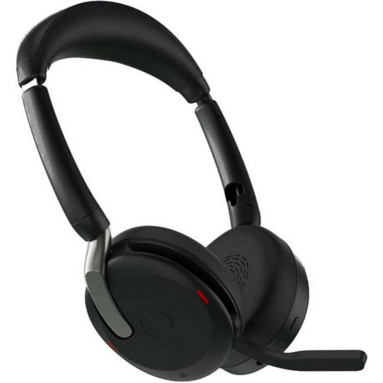  Jabra Evolve2 65 Flex Wireless Stereo Headset - Bluetooth,  Noise-Cancelling ClearVoice Technology & Hybrid ANC - Certified for  Microsoft Teams - Black : Everything Else