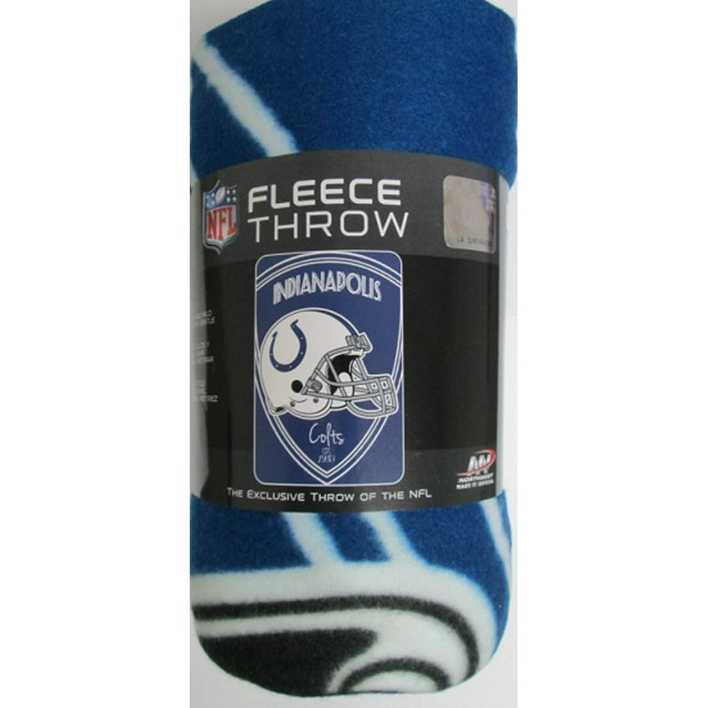 NFL 062870 Indianapolis Colts 40" x 60" Fleece Throw Blanket Walmart