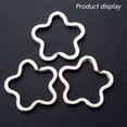 thumbnail image 3 of Llavero plano de Metal de 20 piezas, llavero de Metal creativo DIY plateado, llavero con aro, 3 of 5