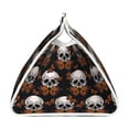 thumbnail image 3 of Lsque Butterfly Skull Printed Long Tissue Box Cover Holder, Facial Paper Organizer Dispenser,Triangle with Bottom Belt, PVC Leather Decorative Organizer, 3 of 9
